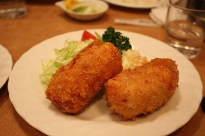 カキフライ　クレープコロッケ　一冨士