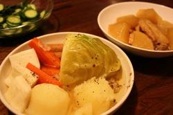 ポトフ風と手羽大根