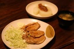 生姜焼きとふろふき大根