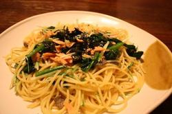 さけとほうれん草の和風スパ