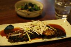 さばのみそ煮＆ほうれん草ときのこの柚子胡椒和え