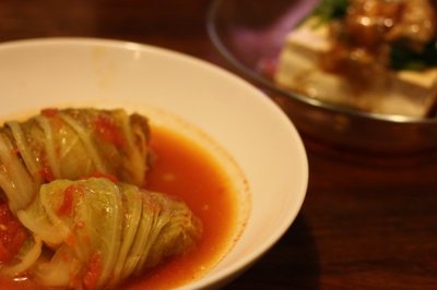 ロール白菜のトマト煮込み