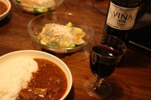 牛すじの赤ワイン煮